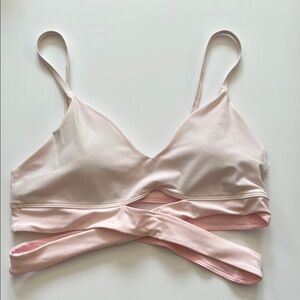Lululemon Pink Wrap-Style Bra Intimates